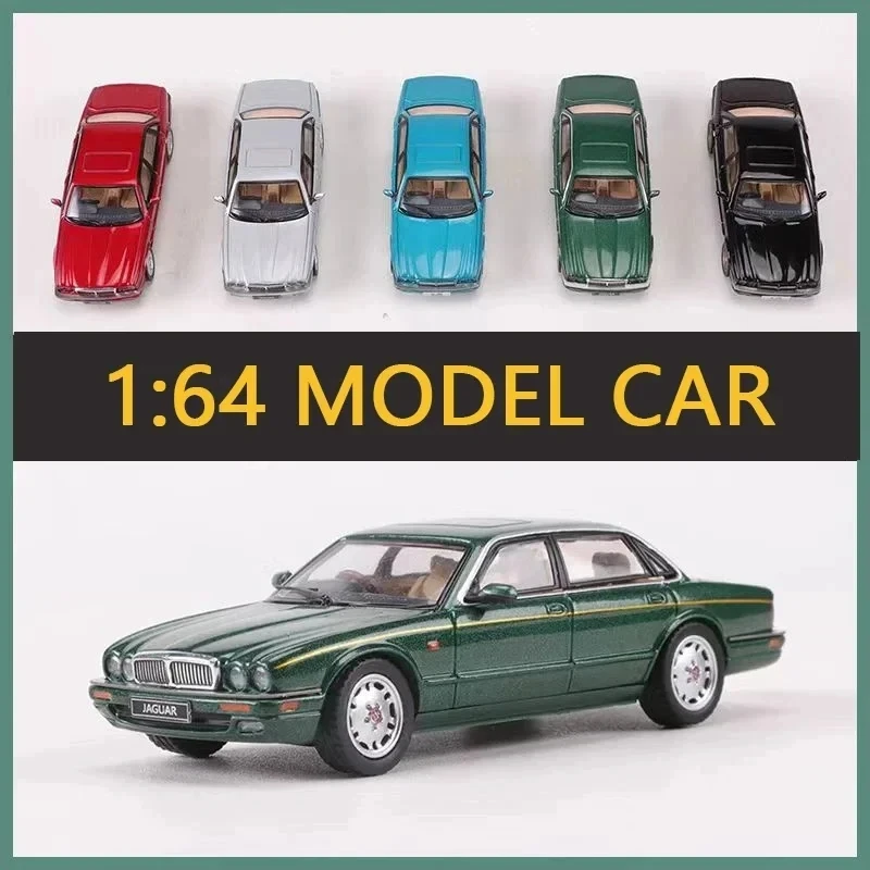 New 1:64 Scale Model Car Alloy Diecast Toy Jaguar XJ (X300) Classical Simulation Car Model Collection Decoration Gifts