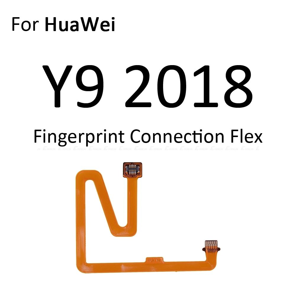 Home Return Button Key Fingerprint Sensor Scanner Connector Flex Cable Touch ID For HuaWei Y9 Y7 Y6 Prime Pro 2019 2018 2017