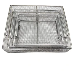 Sterilizing box stainless steel disinfection net basket surgical operating instrument autoclave sterilization