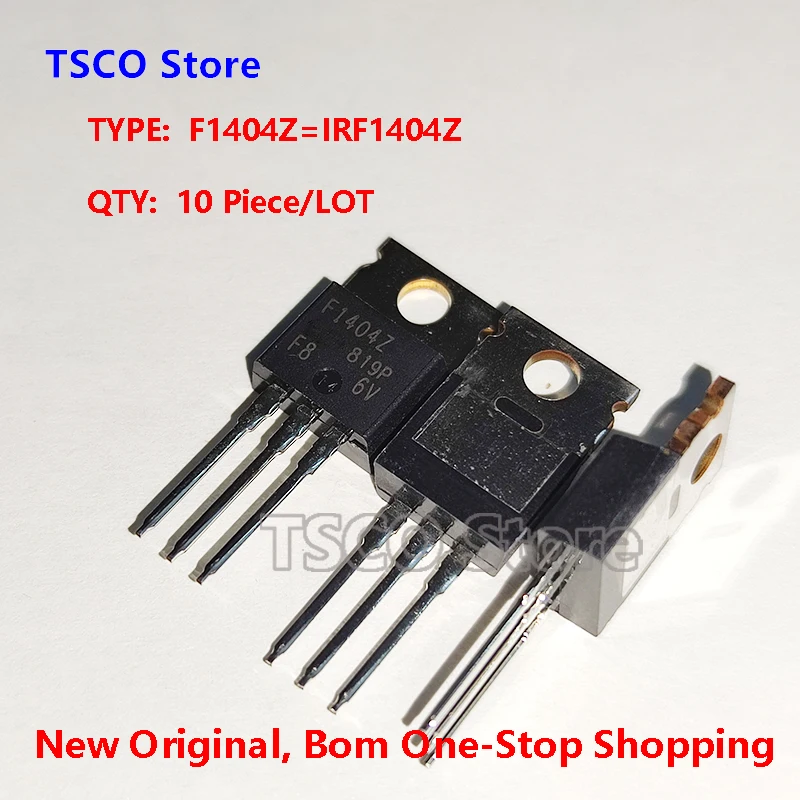 IRF1404Z IRF1404ZSPBF  F1404ZS  IRF1404ZS  new original 10piece MOSFET N-CH Si 40V 190A