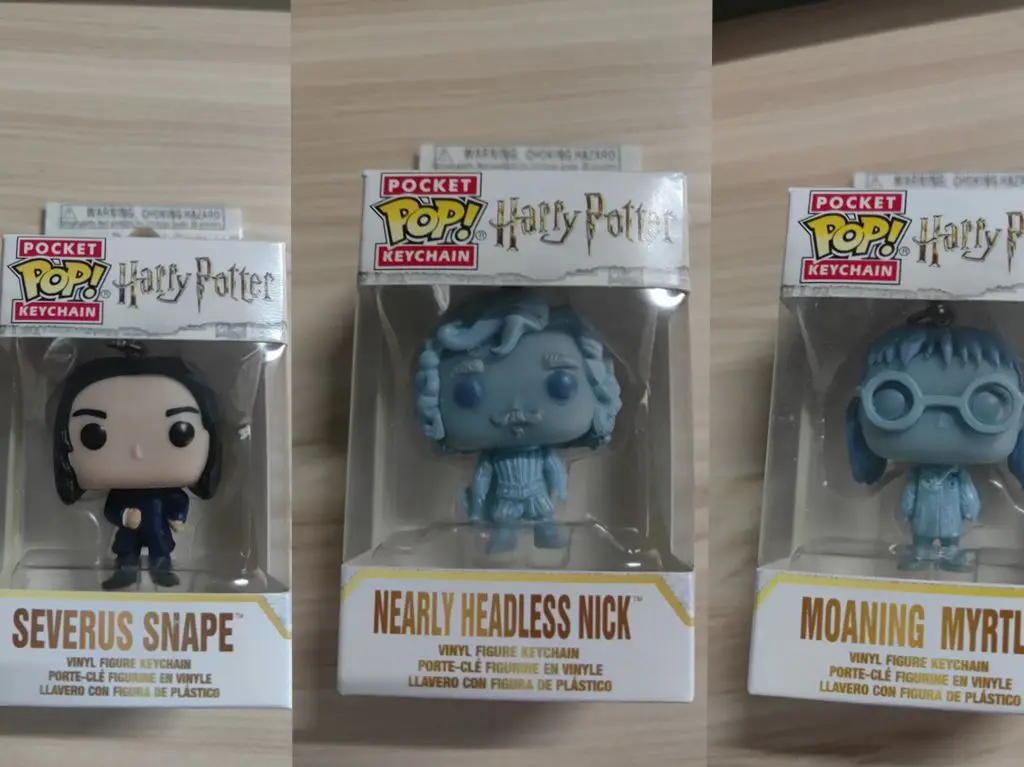 سلسلة مفاتيح جديدة من Funko pop على شكل شخصية هاريي سيفيروس مقرّبة من سناب مقطوعة الرأس مزينة بأشكال أنمي ميرتل مناسبة للأولاد أو الصغار
