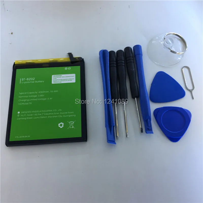 Mobile phone battery for LEAGOO BT-6202 battery 4000mAh Long standby time Gift dismantling tool for LEAGOO M11battery