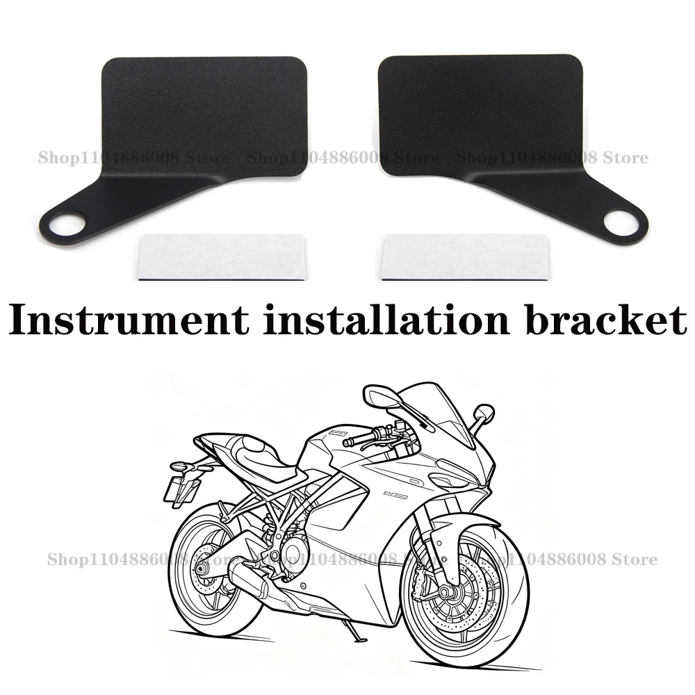 Motorcycle Modification Instrument Bracket KOSO Tachometer Voltmeter Water Temperature Gauge Left Right Rearview Mirror Bracket