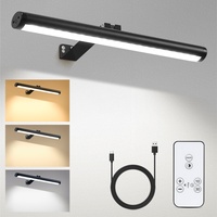 Wireless Wall Lamp Touch Dimming Remote Control Long Strip Mirror Lights Decor Luxury LED Frame Lighting Bath Gallery Mural Lamp