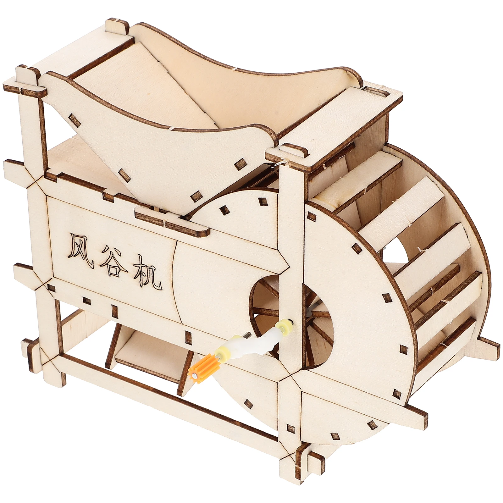 

Machine Model Mini Science Kit Hand Crank Threshing Educational Wooden Projects Kids Scientific Experiments Thresher
