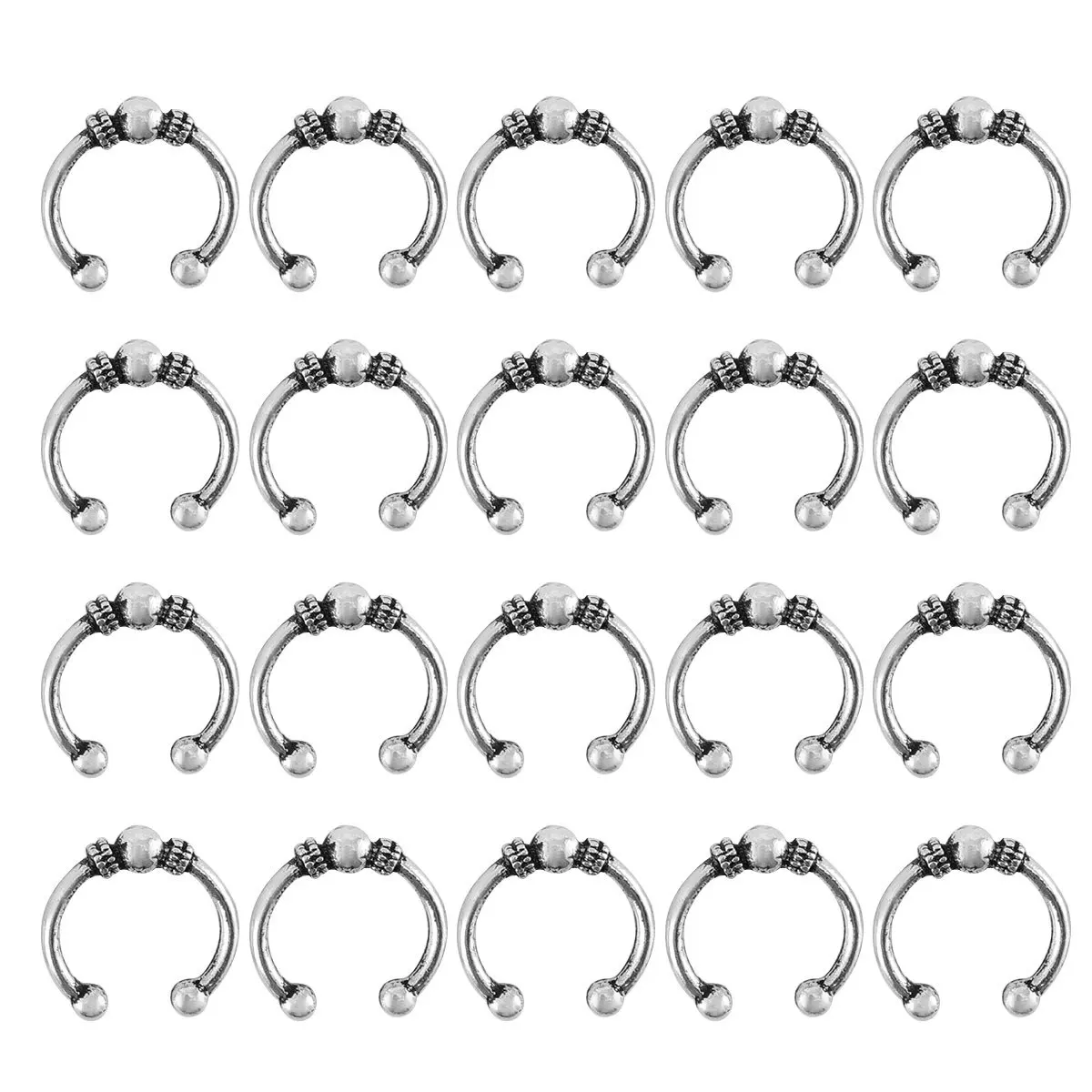 

20 шт., 4 сумки, зажим для плетения, прочная заколка для плетения «сделай сам», серебряные маленькие аксессуары для волос для женщин и девочек