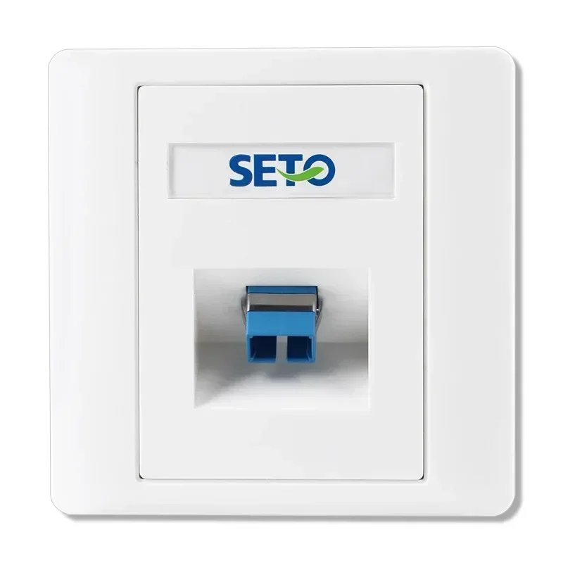 النوع 86 مقبس شبكة لوحة الألياف الضوئية LC/SC بمنفذ واحد ومزدوج