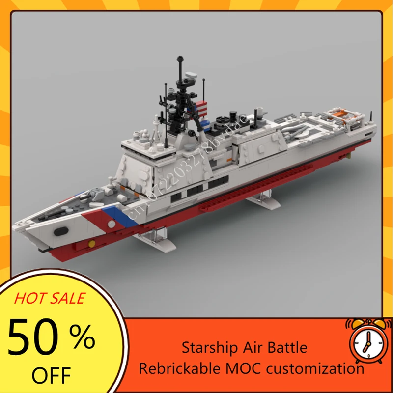

1103PCS MOC USCG National Security Cutter Puzzles Warship Set Assembly Creative Puzzle Christmas Birthday Gift Toys for Kids Age