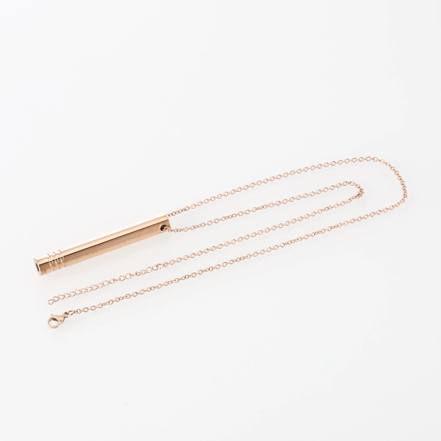 Meditation Stress Relief Stainless Steel Anxiety Breathing Necklace Mindfulness Whistle Pendant with Chain Yoga Ritual Jewelry