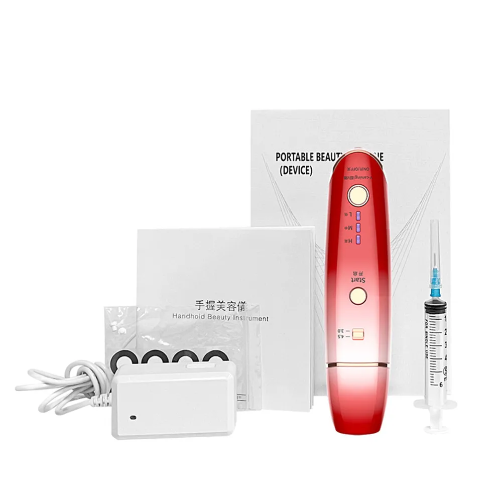 2 In 1 Manual Ultrasonic Wave V Line Curing Face Lift Portable Lifting RF Skin Tightening Beauty Machine Anti Wrinkle Instrument