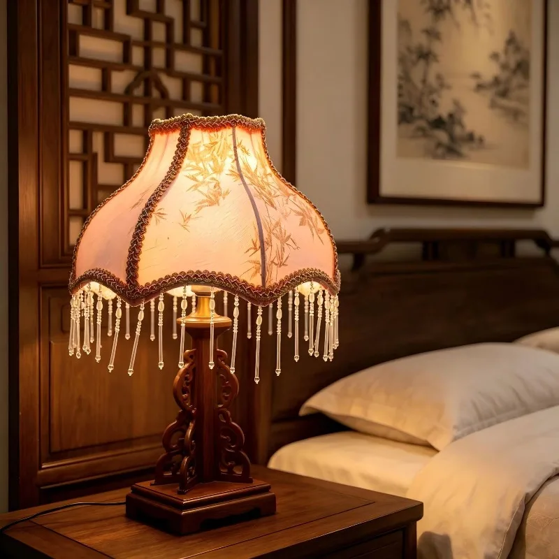 European Style Lampshade Bell Shape Lighting Accessories E27 Victorian Classic Tassel Lamp Cover for Office Home Hotel Decor