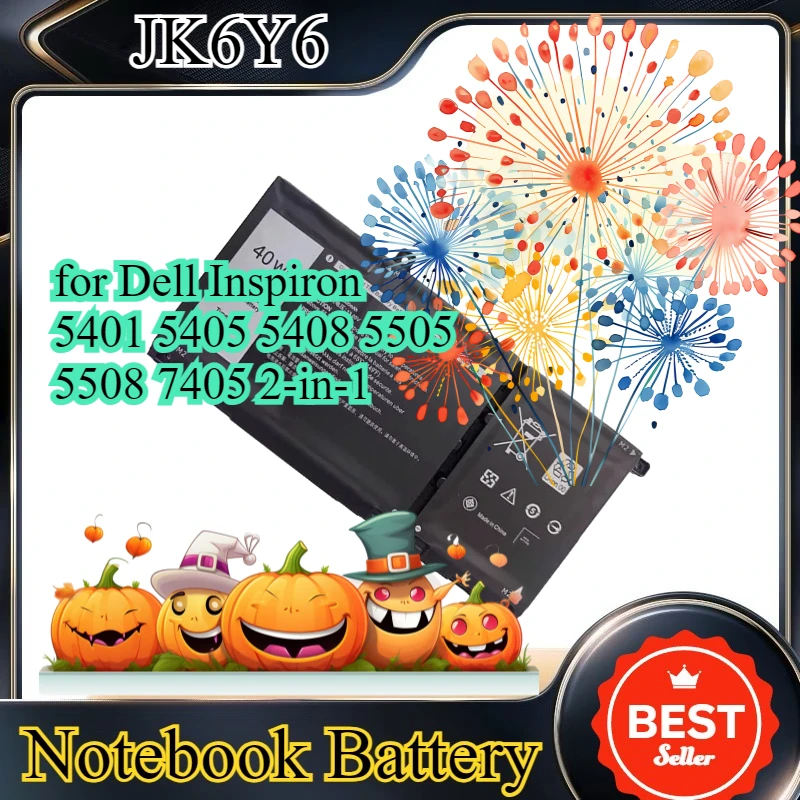 

Аккумулятор для ноутбуков Dell Inspiron 5401, 5405, 5408, 5505, 5508, 7405 2-в-1, 11.25В, Li-ion (JK6Y6)