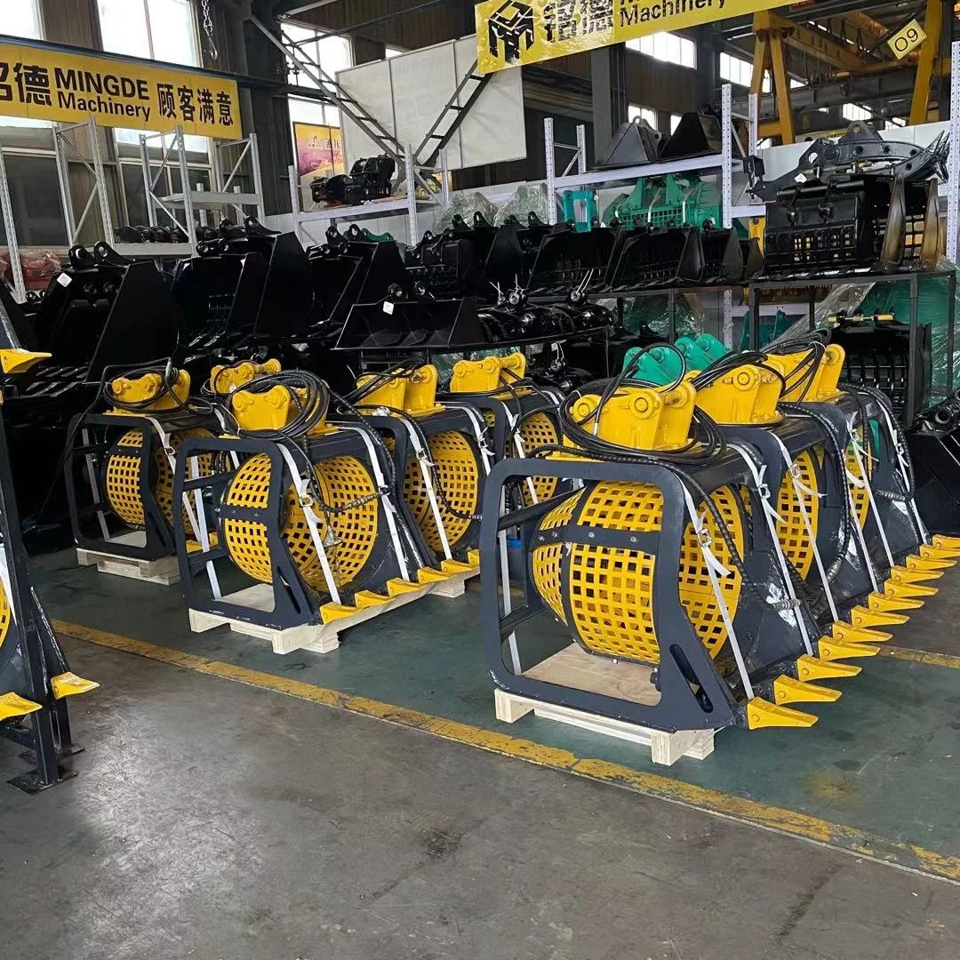 YUGONG Heavy-Duty Excavator Rotating Screening Bucket | High Efficiency Soil Sieving | Durable Construction Attachmen For Sale