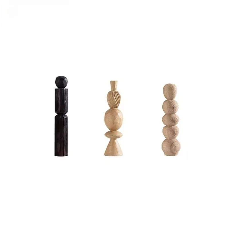 

Modern Home Decoration Irregular Shape Black Dining Table Decoration Simple Wooden Small Home Decoration