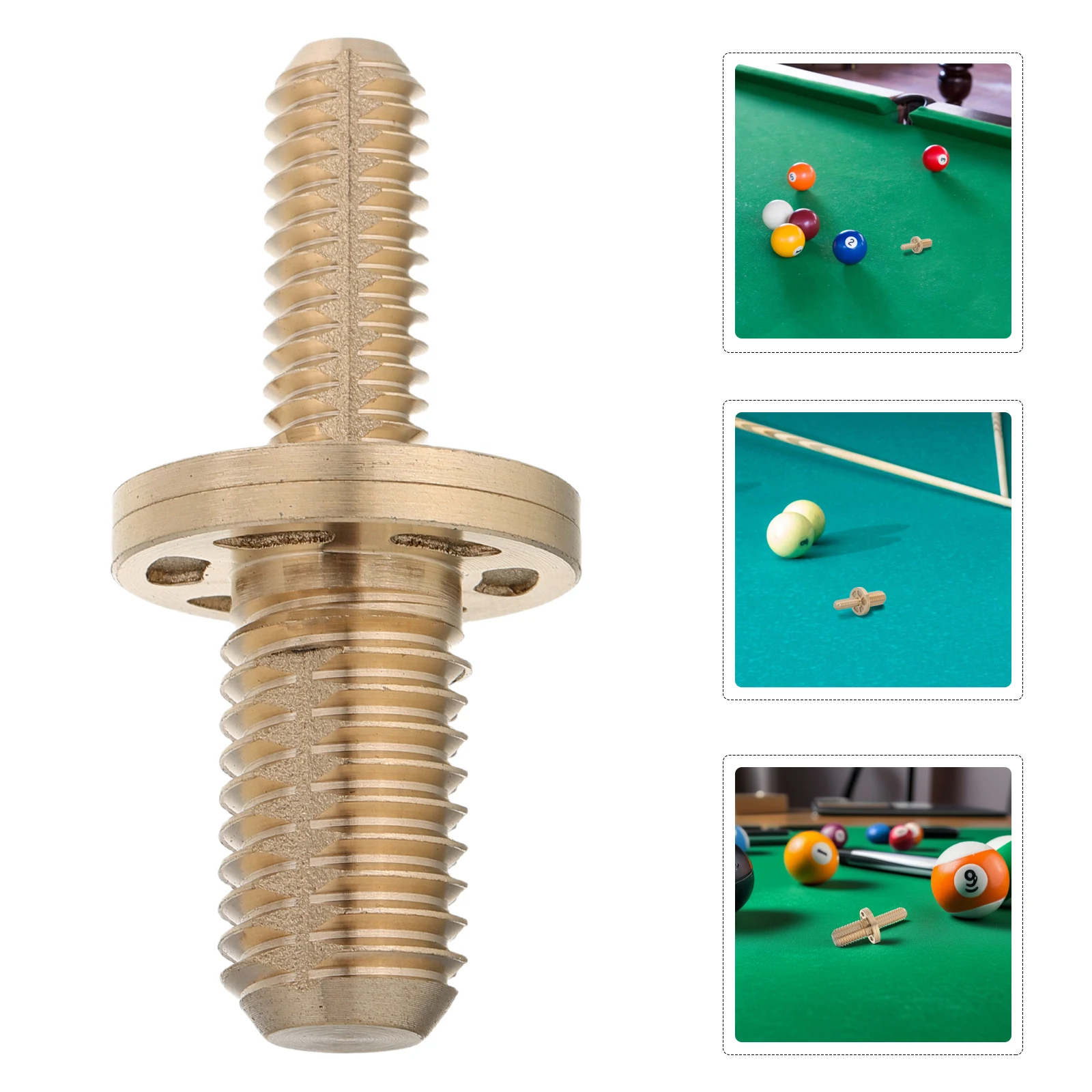 

1pc Billiard Cue Extension Brass Connector Screw Pool Cane Heavy Duty Handle Long Rod Joint Accessories Ladder Hardware