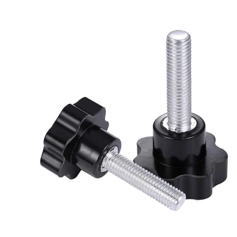 2-10Pcs Carbon Steel Thread Clamping Finger Handle Mechanical Handle Screw M4 M5 M6 M8 M10 M12  Star Shaped Head Knob Screw Bolt - view 5