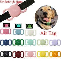 2PCS For Apple Airtag Case Dog Cat Collar GPS Finder Colorful Luminous Protective Silicone Case For Apple Air Tag Tracker Holder