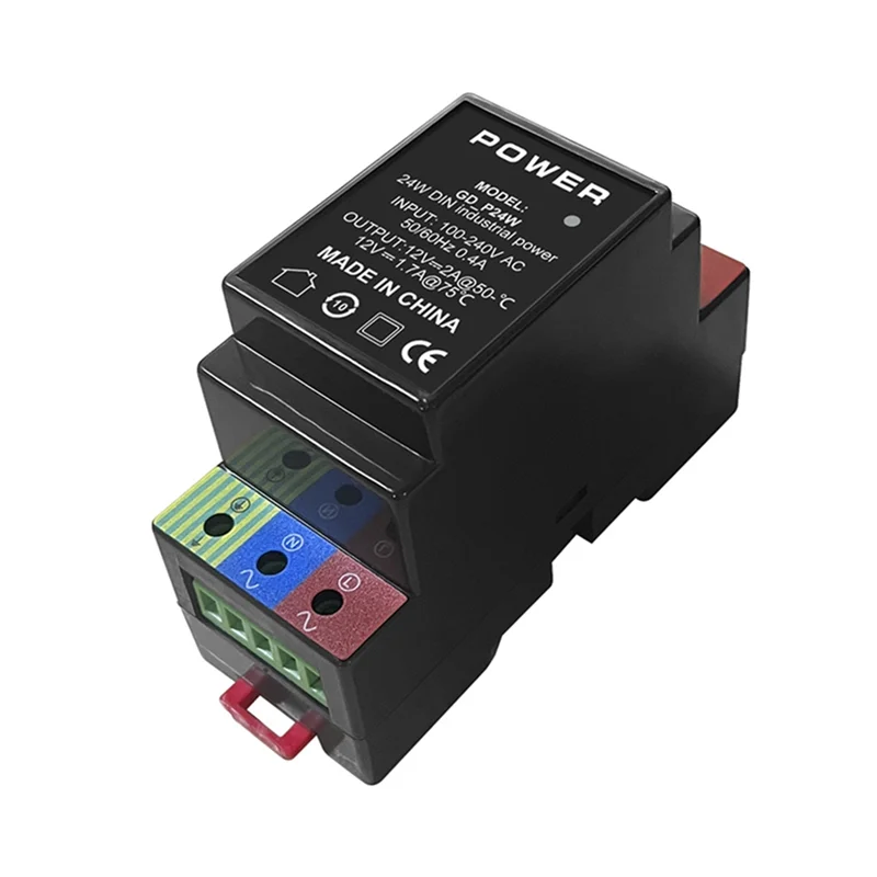 ABGI-POE PLUS Industrial DIN Power Supply AC100-240V To DC 12V 24W Dual Channel AC To DC Converter For AP/Camera