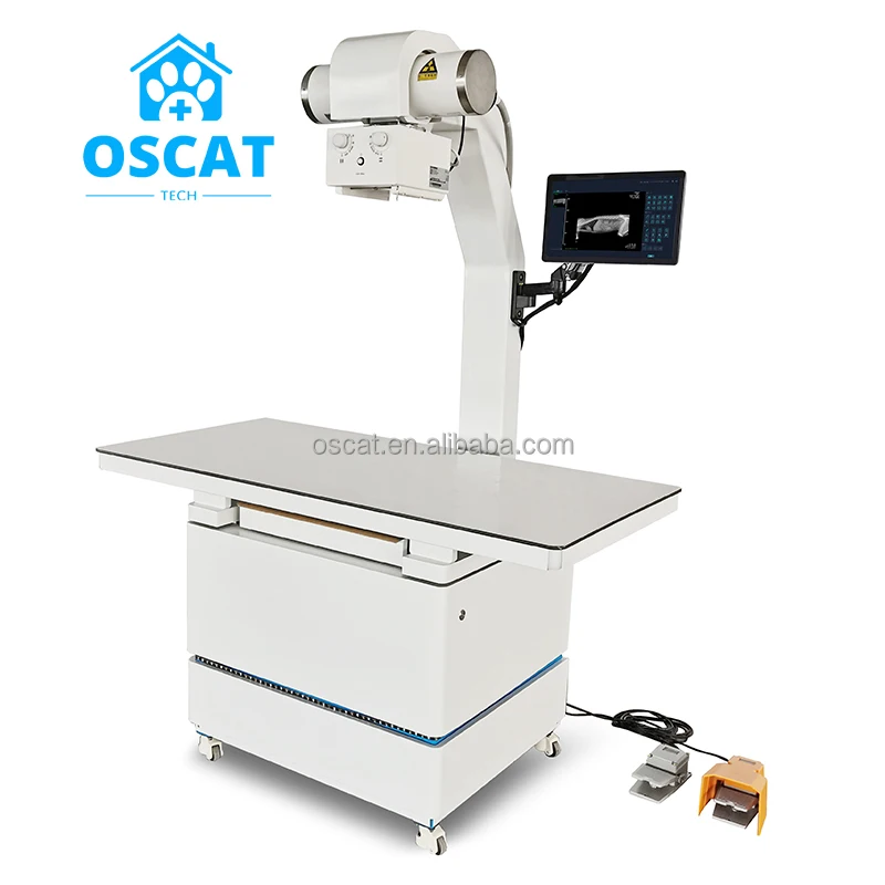 OSCAT Veterinary Equipment Widely Used Veterinary Digital Medical Radiography System X-Ray Machine Set For Vet Clinic