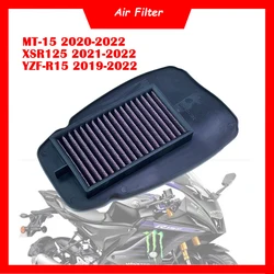 Motorcycle Engine Air Filter Cleaner High Flow Non-woven Fabric Air Intake Filter Element For Yamaha XSR125 MT-15 YZF-R15 ABS