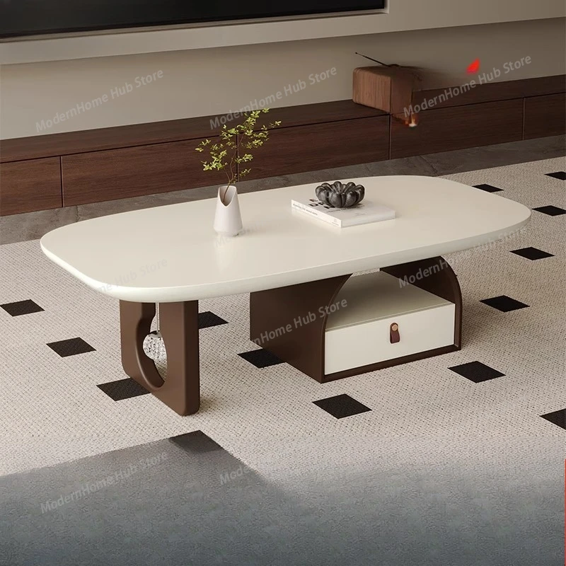 

Деревянный журнальный столик в деревенском стиле, уникальный белый дизайн, компактный, современный, роскошный, для дома