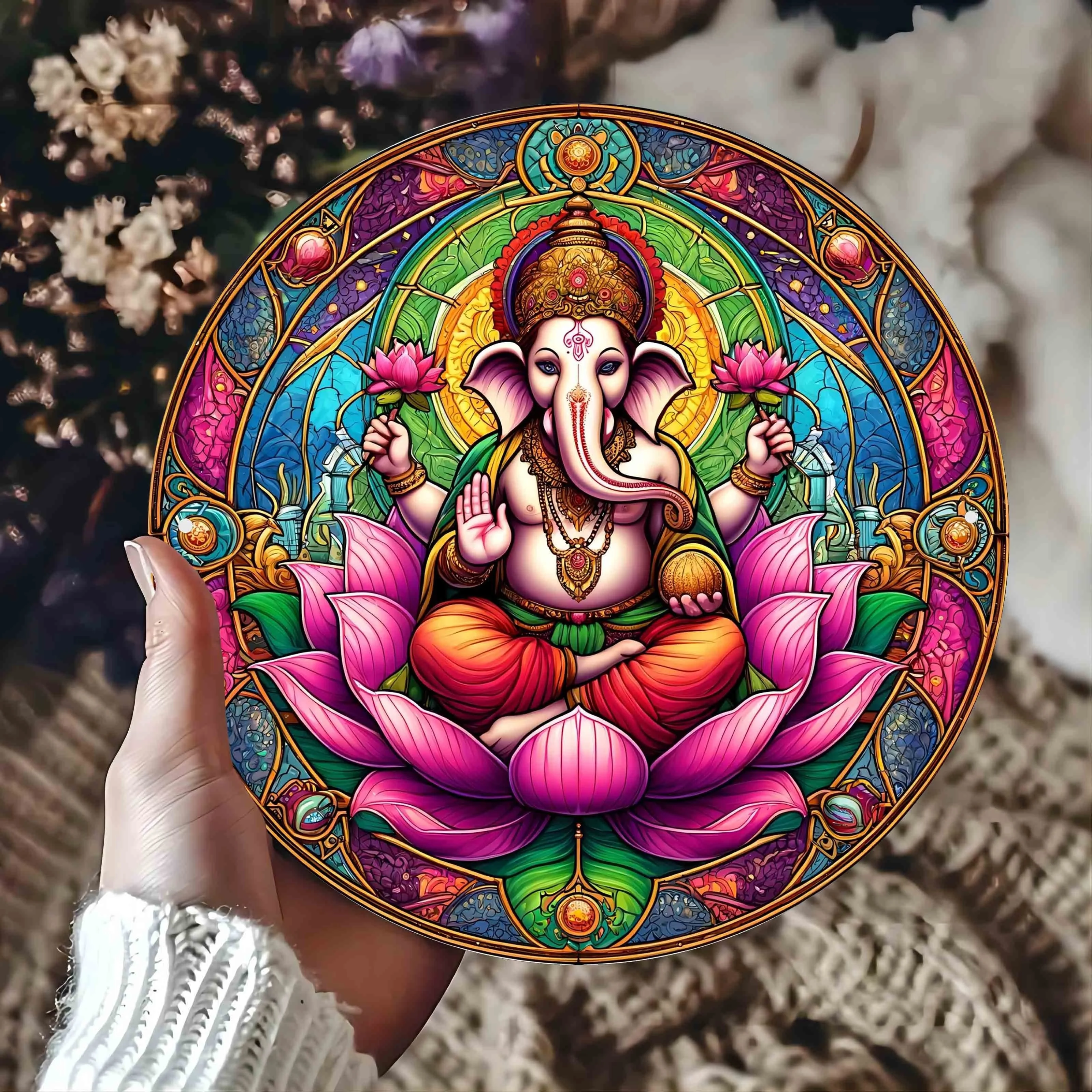 Ganesha Aluminum Wall Art, 8