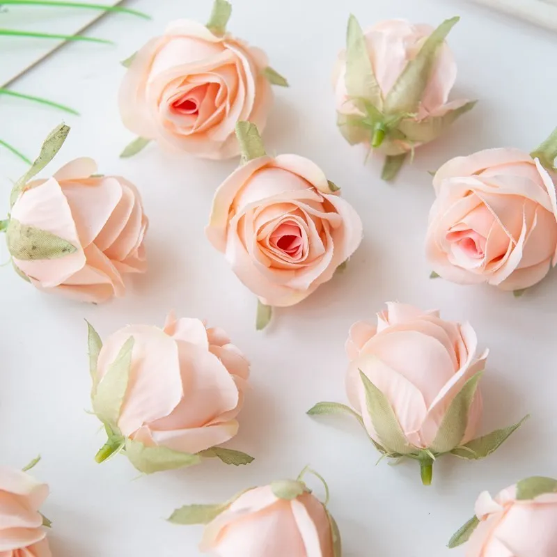 Rosenköpfe für Heimdekoration, Vasen, Tischdekoration, Hochzeitszubehör, DIY-Weihnachtsgirlanden-Zubehör, Scrapbooking, künstliche Seidenblumen – Detail 12