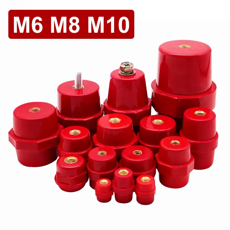 SM25 عمود عازل عالي القوة بدون عازل للصف الأرضي 30 * M6/M8 خزانة توزيع الجهد المنخفض بدون/مع برغي