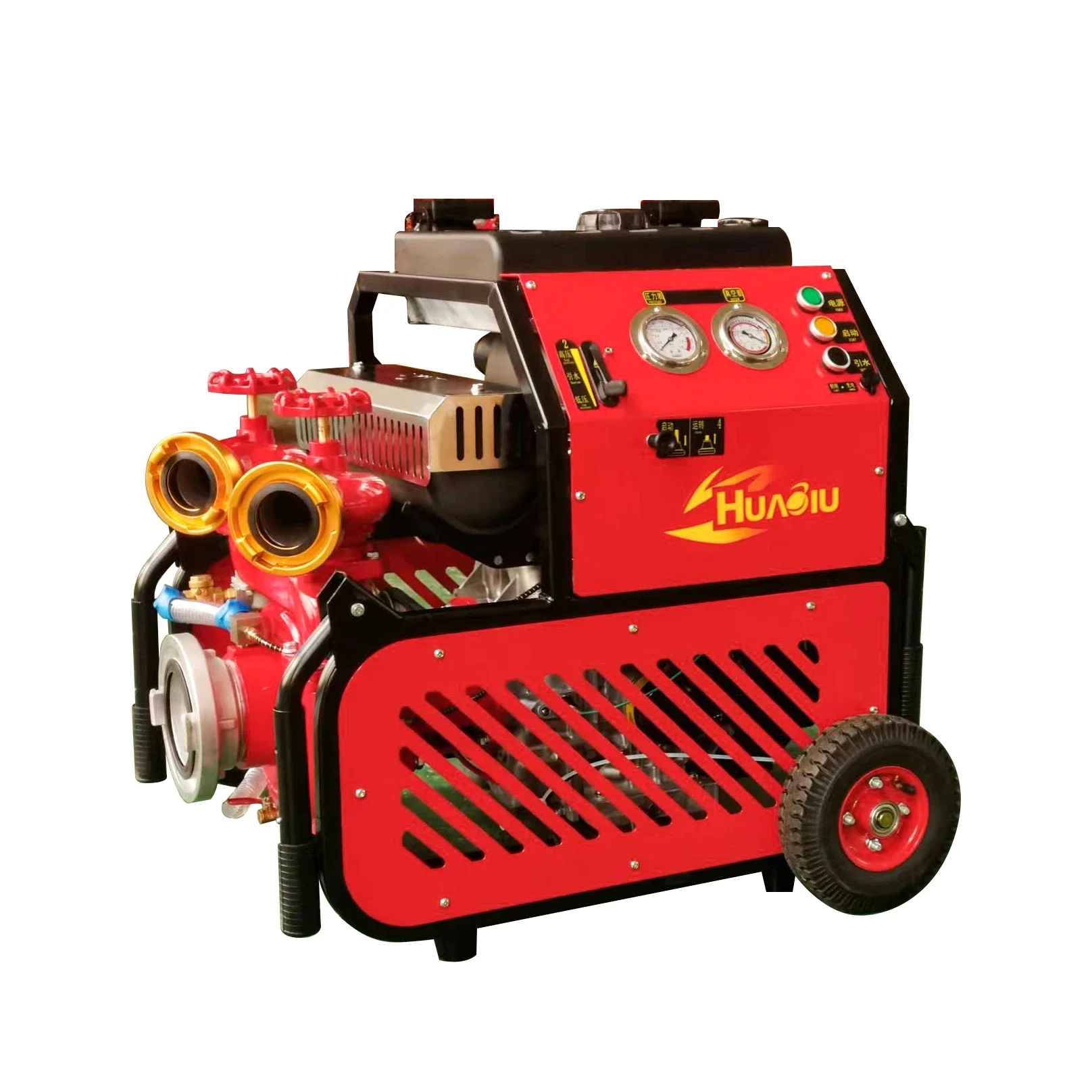 Quality Fire Fighter Pump Rato Gasoline Engine 2500LPM Portable Fire Fighting Centrifugal Water Pump