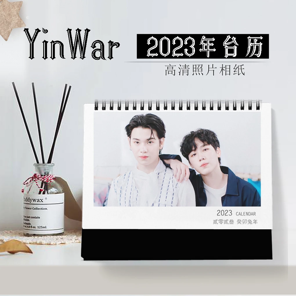 

2023 Yinwar Thailand Stars Drama Calendar Desk Standing Calendar This is Love Story En of Love Love Mechanics Vee Mark Calendars