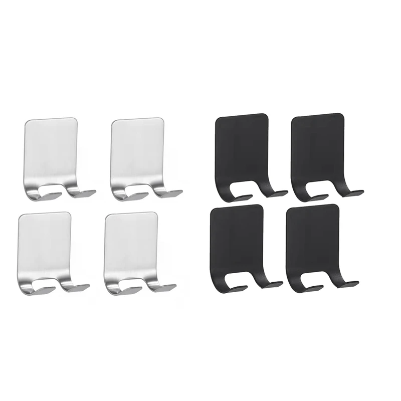 Soporte de gancho para afeitadora de acero inoxidable, colgador autoadhesivo, gancho de almacenamiento de utilidad resistente, organizador de baño