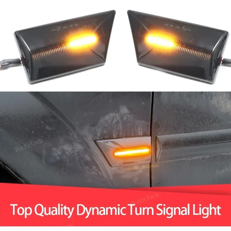 2x LED Dynamic Side Marker Light Turn Signal Light For Opel Vectra C 2002-2008 Signum 2003-2008