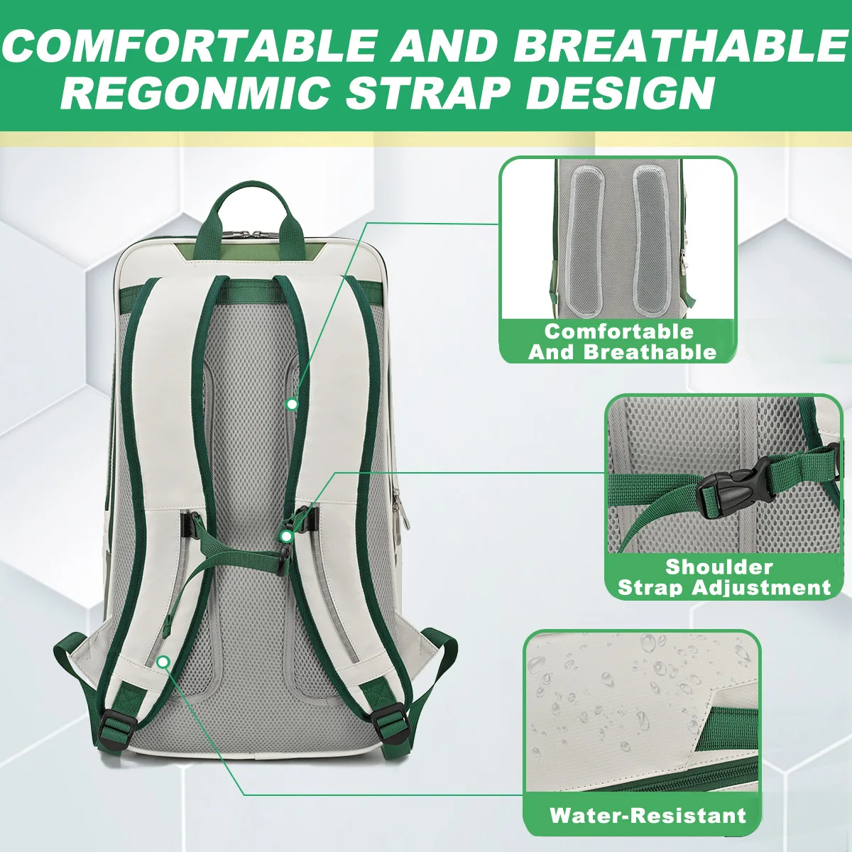 حقيبة ظهر متعددة الوظائف لتنس الريشة، حقيبة كرة البيسبول، حقيبة ظهر للتنس، محمولة باليد وحقيبة كتف #3