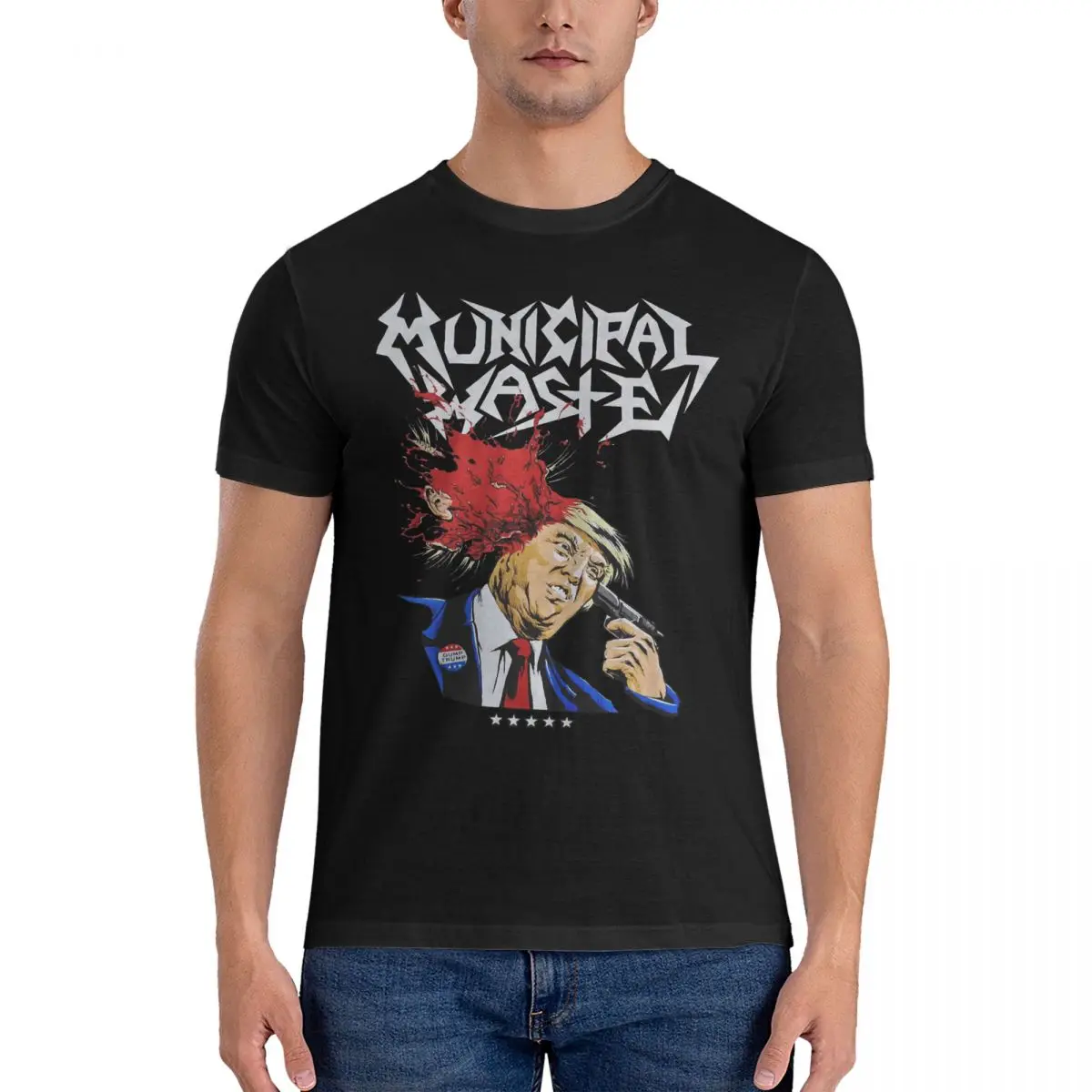 

Футболка мужская из натурального хлопка, с круглым вырезом и коротким рукавом