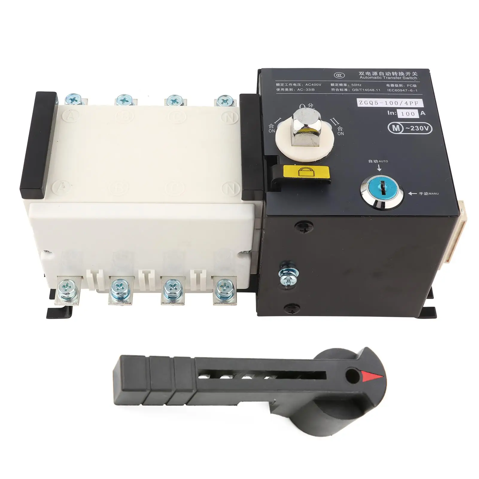 

100A/125A/160A 4P Generator Transfer Switch - Dual Power Automatic AC400V Isolated 2-in-1