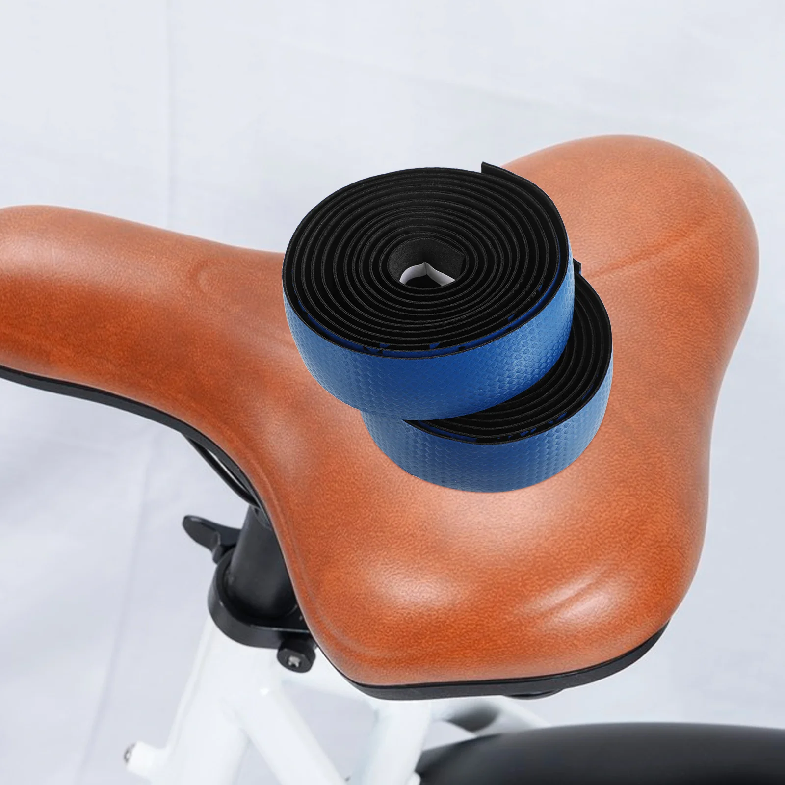 التدرج اللون الطريق دراجة المقود الشريط الكربون الملمس امتصاص الصدمات مريحة نونسليب المقود يلتف مقبض الدراجة التفاف #2