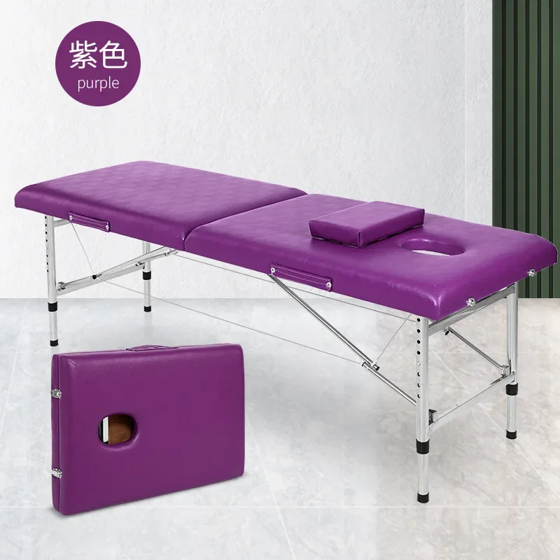 

Esthetician Spa Massage Table Portable Tattoo Facial Folding Bed Mattresses Full Body Camastro Plegable Salon Furniture MQ50MB