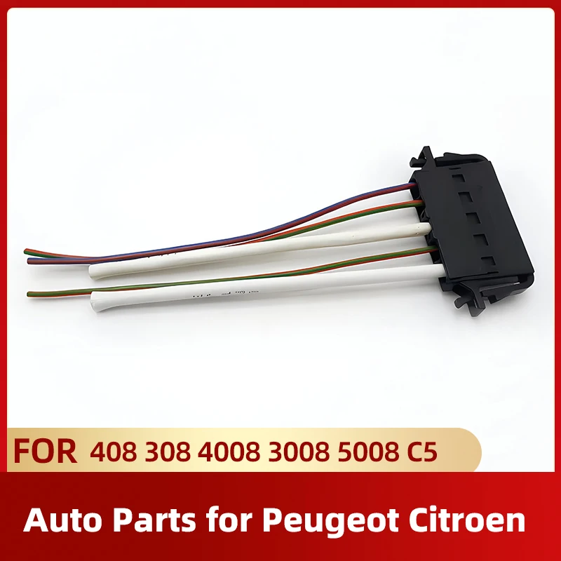 

5 Pin Blower Fan Resistor Connector Plug For Peugeot 308 408 3008 4008 5008 Citroen C5 Aircross