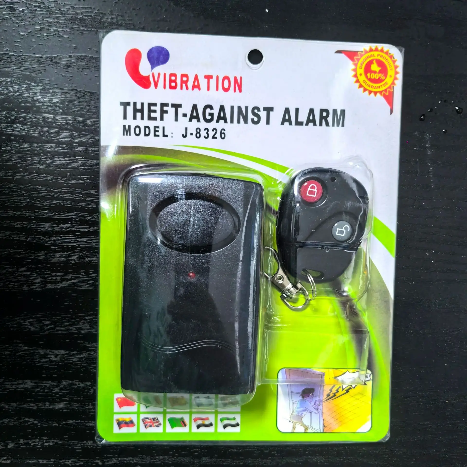 Drahtlose Fernbedienung Vibration Alarm Sensor für Fahrrad Auto Vibration Sicherheit Alarm Detektor