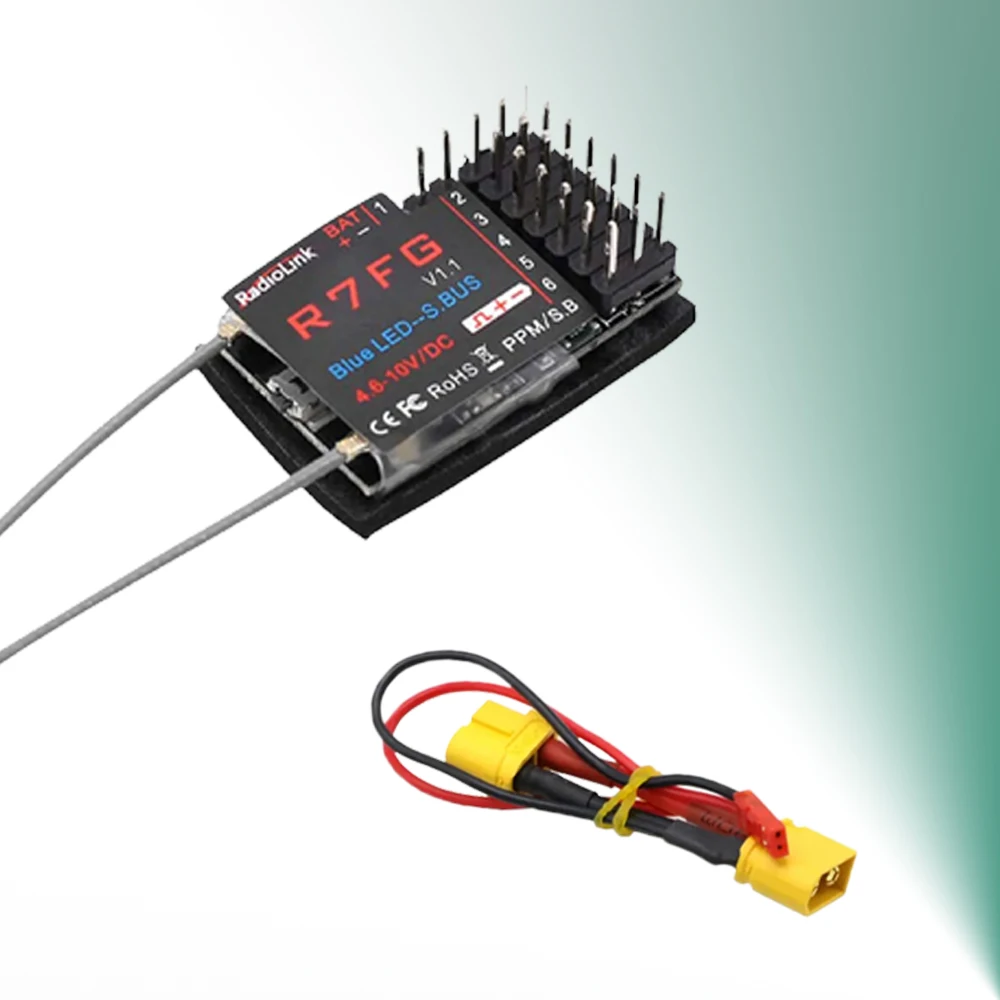 Radiolink-2.4GHz Receptor, R6FG, R6F, R4FGM, R7FG, Transmissor, Controle Remoto, Carro RC, Barco, Peças do modelo do veículo