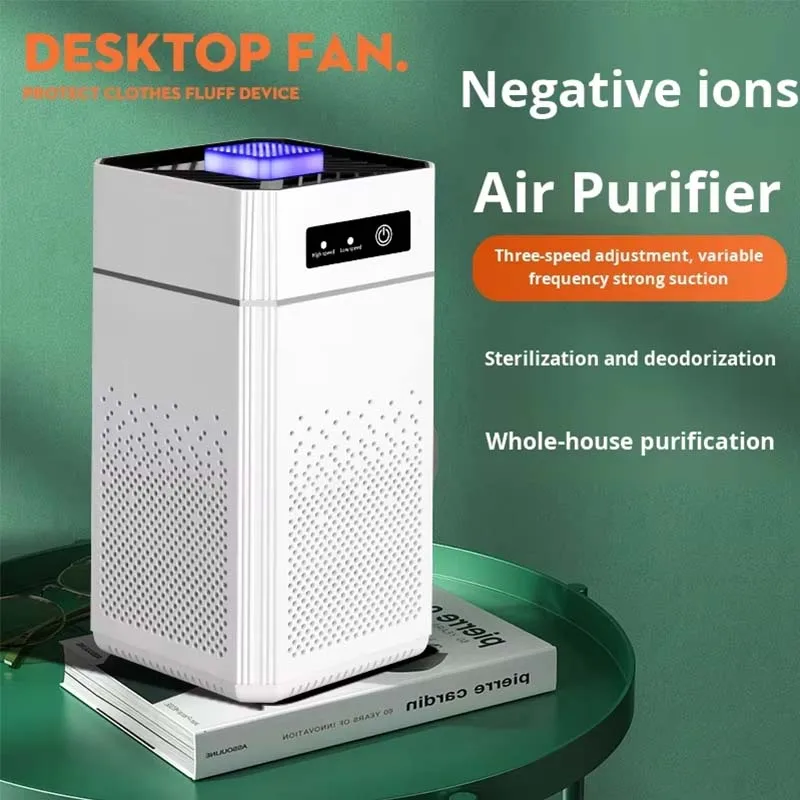 マイナスイオン空気清浄機-hepa-フィルター-アロマセラピー-煙除去剤-臭気除去剤-多機能家庭用寝室オフィス清浄機