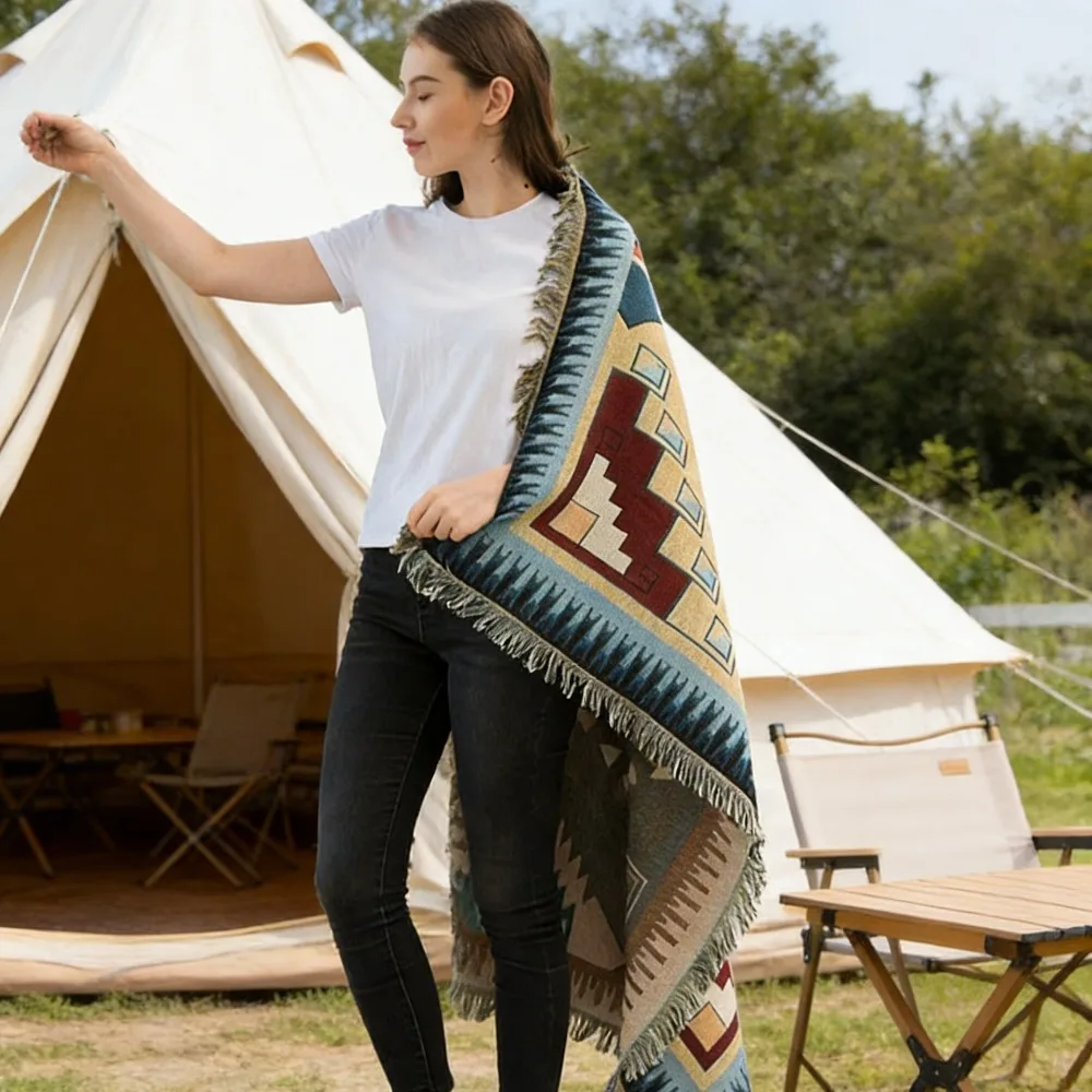 

Nordic Fashion Sofa Towel Sofa Cover Sofa Blanket Outdoor Camping Leisure Blanket Shop Tent Decorative Blanket