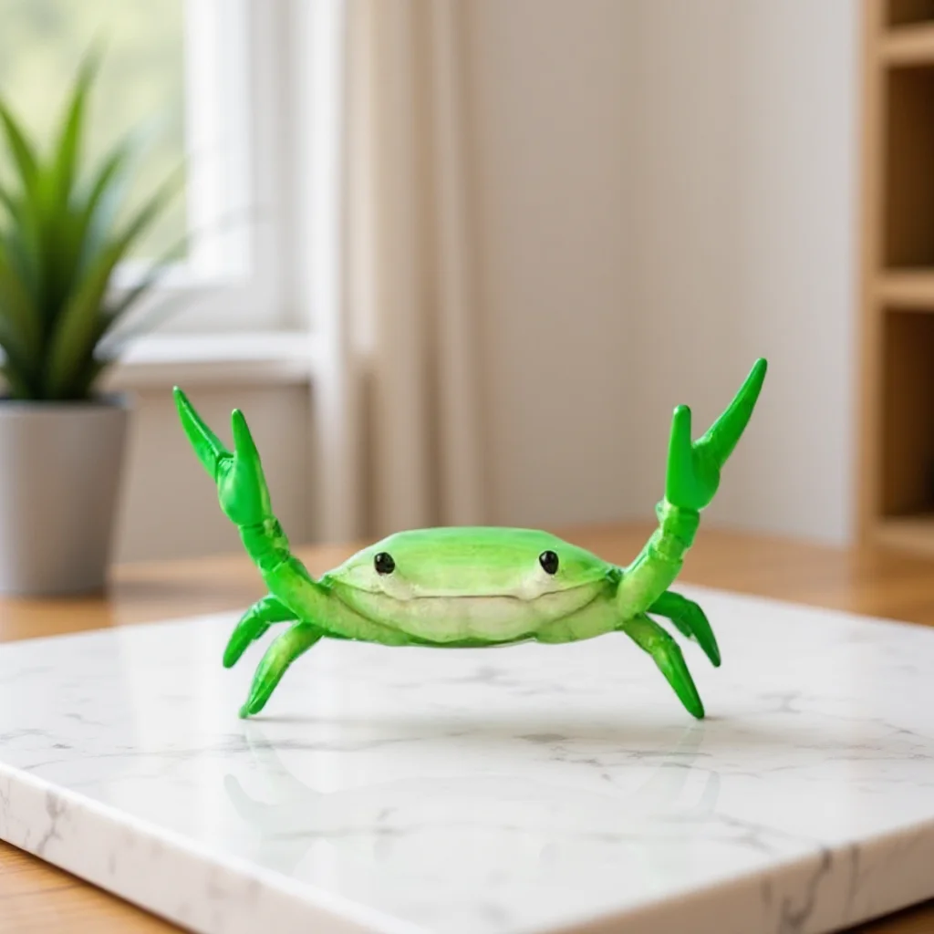 Crab Shaped Pen Holder Office Desktop Creative Japanese Style Organizer Compact Desk Accessory for Pens and Small Items