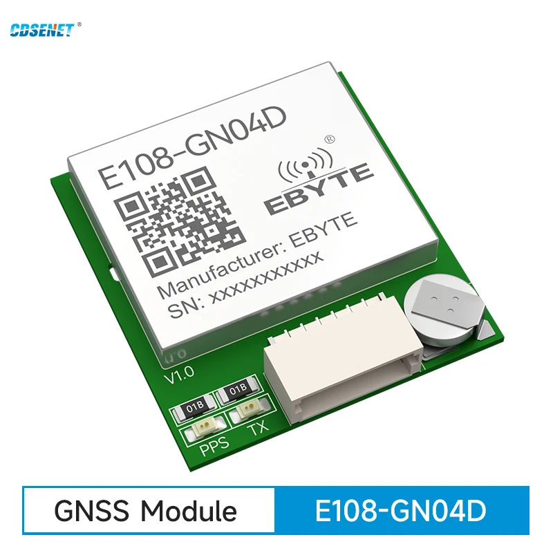 

BDS GPS GNSS Galileo Satellite Positioning Module UART CDSENET E108-GN04D Low Power Small Size Time Service LNA Ceramic Antenna