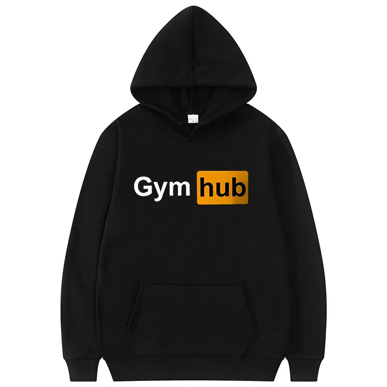 

Hot Sale New Funny Gym Hub Meme Graphic Print Hoodie Fitness Men Women Fleece Cotton Sweatshirt Men's Causal Oversized Hoodies