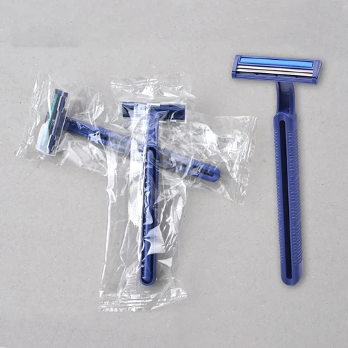 Imagen 2 del producto 10 Uds. calidad para afeitadoras sensibles barba, maquinillas afeitar desechables Twin Blad