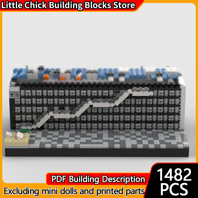 

Модель City Street View MOC, строительные кирпичи, центр Pompidou, модульная технология, детские праздничные подарки, сборка игрушек, костюм