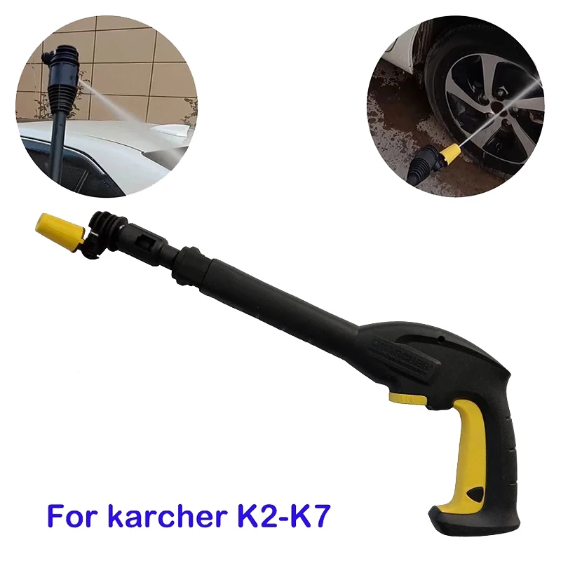 Wash-Gun Nozzle 360 Degree Gimbaled Rotating Nozzle Pressure Washer Spray Nozzle For Karcher K2-K7 Trigger-Gun