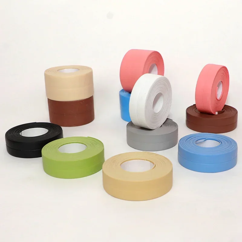 Kitchen Waterproof Tape Can Be Cut Anti-mildew Strip Wall Sticker Gap Sealing Strip Sink Edge Beautiful Seam Sticker