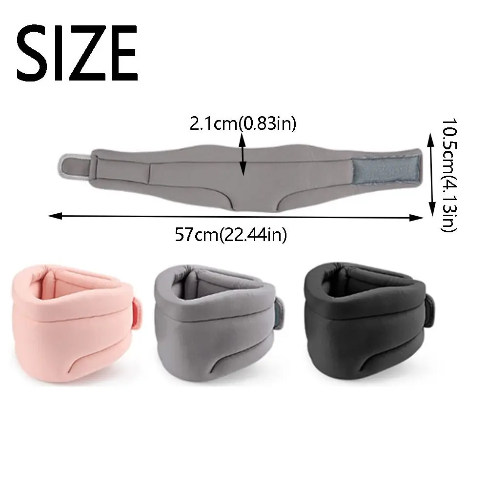 Picture 7: Neck Support Breathable Neck Cervical Brace Solid Color Adjustable Neck Fixation Belt Sponge Soft Neck Cervical Collar Sleeping